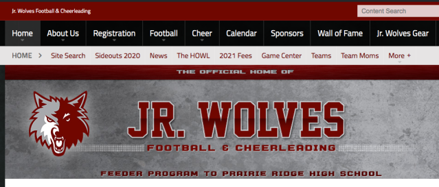 Wolves website screenshot